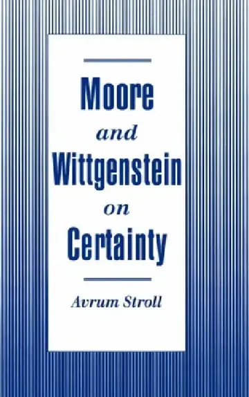 Cover of Moore and Wittgenstein on Certainty
