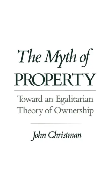 Cover of The Myth of Property