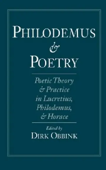 Cover of Philodemus and Poetry