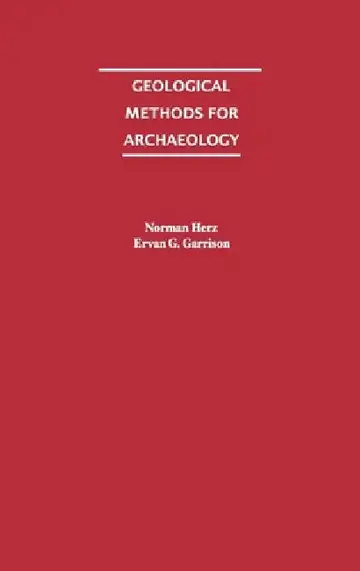 Cover of Geological Methods for Archaeology