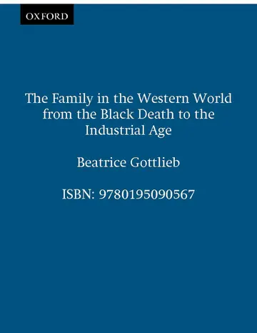 Cover of The Family in the Western World from the Black Death to the Industrial Age