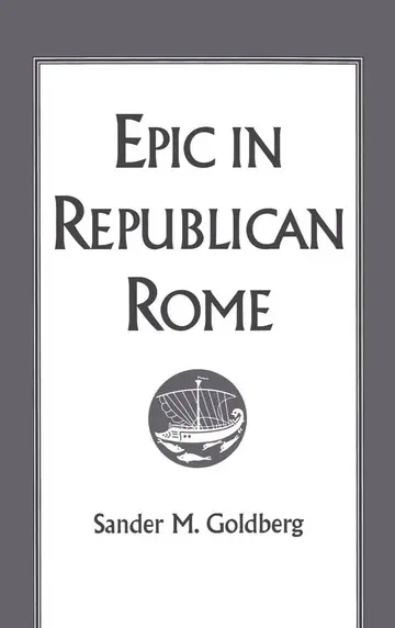 Cover of Epic in Republican Rome