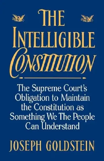 Cover of The Intelligible Constitution