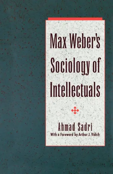 Cover of Max Weber's Sociology of Intellectuals