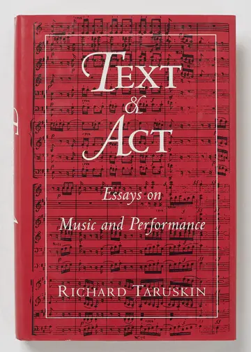 Cover of Text and Act