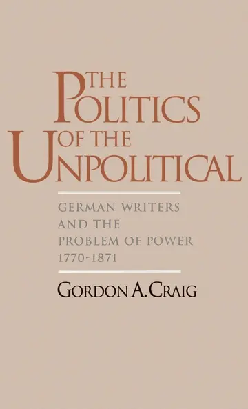 Cover of The Politics of the Unpolitical