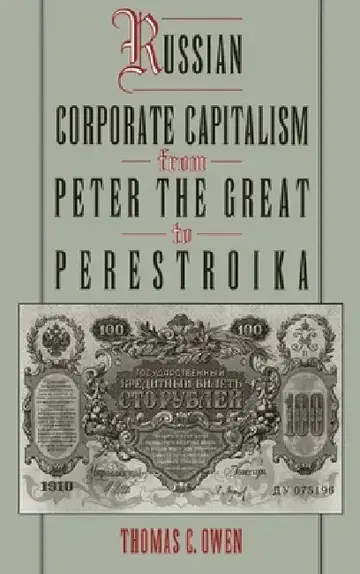 Cover of Russian Corporate Capitalism from Peter the Great to Perestroika