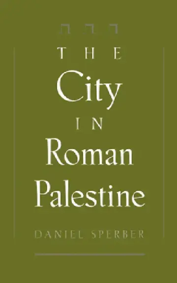 Cover of The City in Roman Palestine