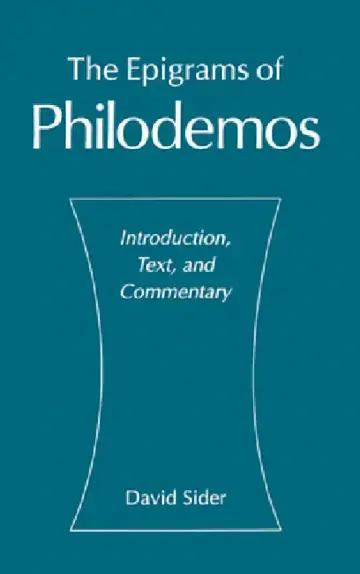 Cover of The Epigrams of Philodemos