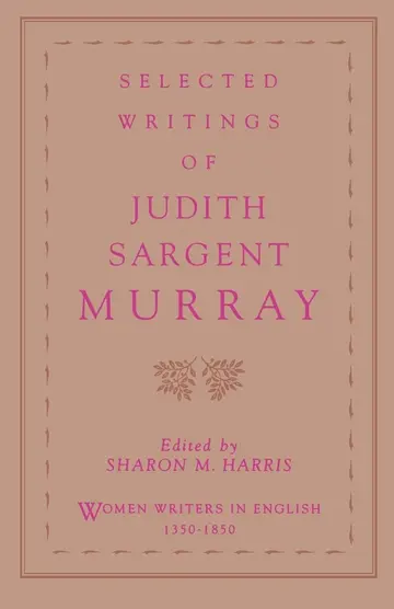 Cover of Selected Writings of Judith Sargent Murray