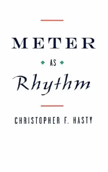 Cover of Meter as Rhythm