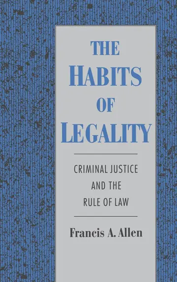 Cover of The Habits of Legality