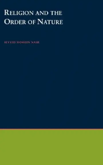Cover of Religion and the Order of Nature