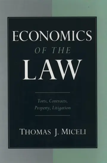 Cover of Economics of the Law