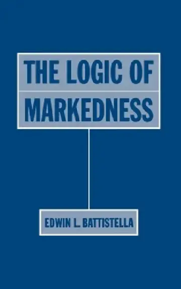 Cover of The Logic of Markedness