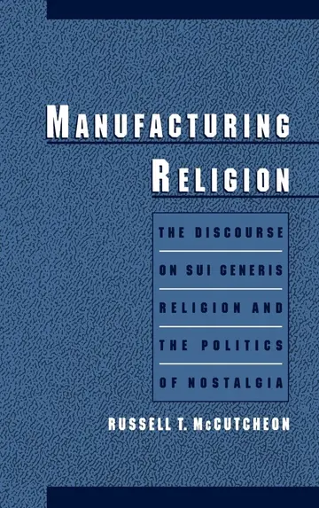 Cover of Manufacturing Religion