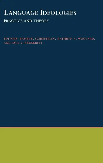 Cover of Language Ideologies