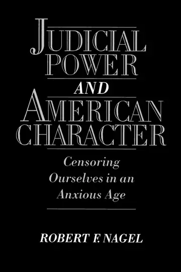 Cover of Judicial Power and American Character