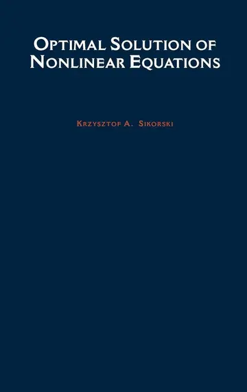 Cover of Optimal Solution of Nonlinear Equations