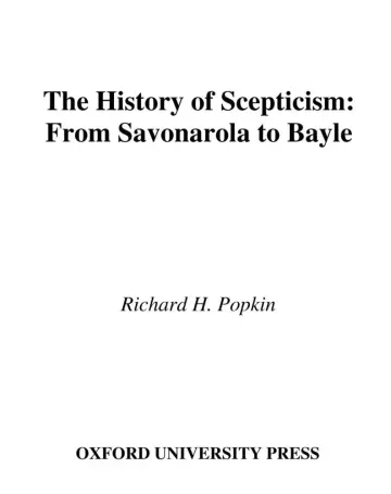 Cover of The History of Scepticism