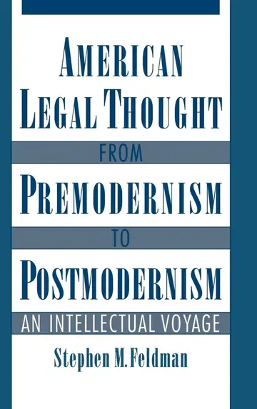 Cover of American Legal Thought from Premodernism to Postmodernism