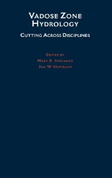Cover of Vadose Zone Hydrology