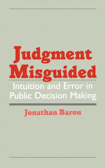 Cover of Judgment Misguided