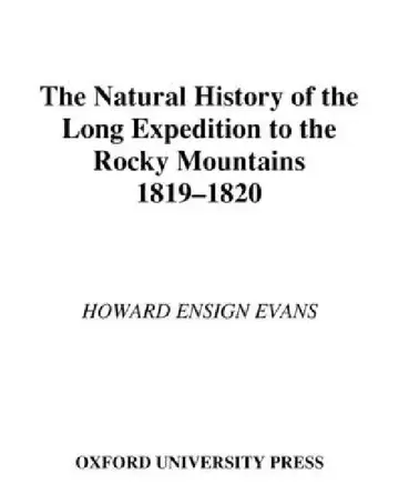 Cover of The Natural History of the Long Expedition to the Rocky Mountains, 1819-1820