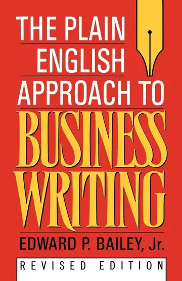 Cover of Plain English Approach to Business Writing