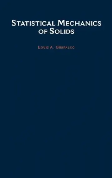 Cover of Statistical Mechanics of Solids