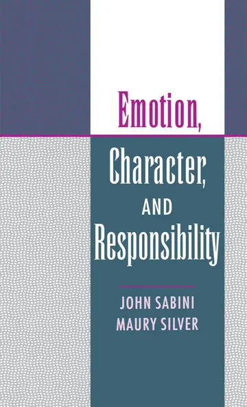 Cover of Emotion, Character, and Responsibility