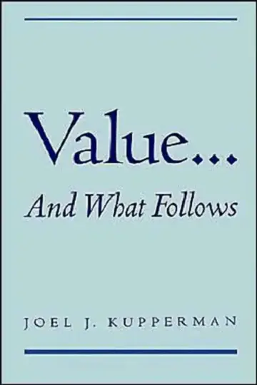 Cover of Value... and What Follows