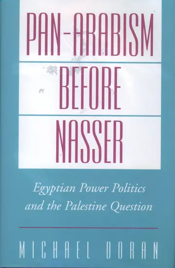 Cover of Pan-Arabism Before Nasser