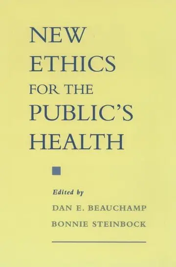 Cover of New Ethics for the Public's Health