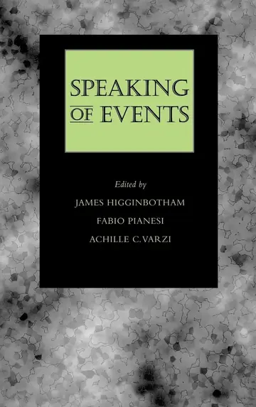 Cover of Speaking of Events