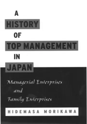 Cover of A History of Top Management in Japan