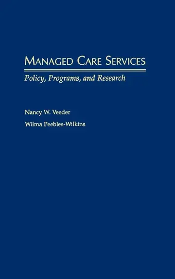 Cover of Managed Care Services