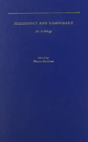 Cover of Philosophy and Democracy