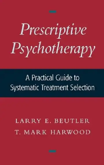 Cover of Prescriptive Psychotherapy