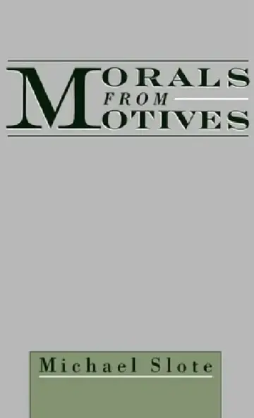 Cover of Morals from Motives