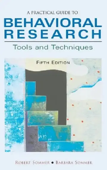 Cover of A Practical Guide to Behavioral Research
