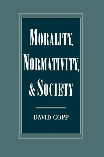 Cover of Morality, Normativity, and Society
