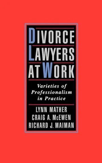 Cover of Divorce Lawyers at Work