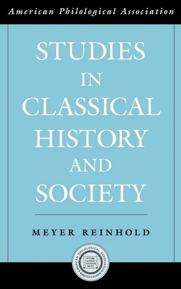 Cover of Studies in Classical History and Society