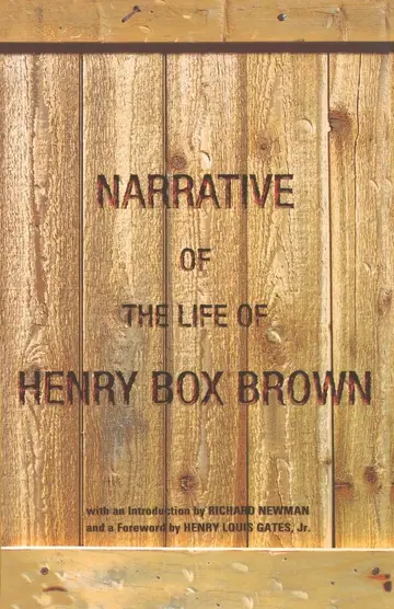 Cover of Narrative of the Life of Henry Box Brown