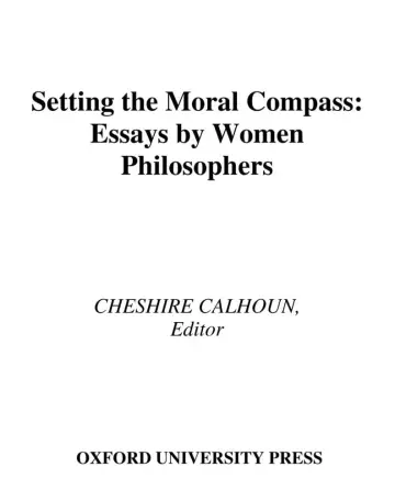 Cover of Setting the Moral Compass