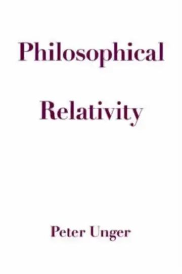 Cover of Philosophical Relativity