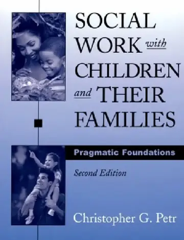 Cover of Social Work with Children and Their Families