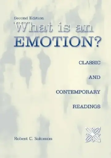 Cover of What Is an Emotion?
