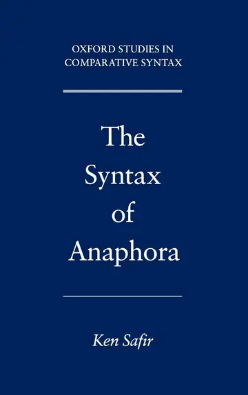 Cover of The Syntax of Anaphora
